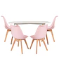 Mesa Rectangular Eames MDF + 4 Sillas Tulip Polipropileno con cojin- comedor - Miniatura 14