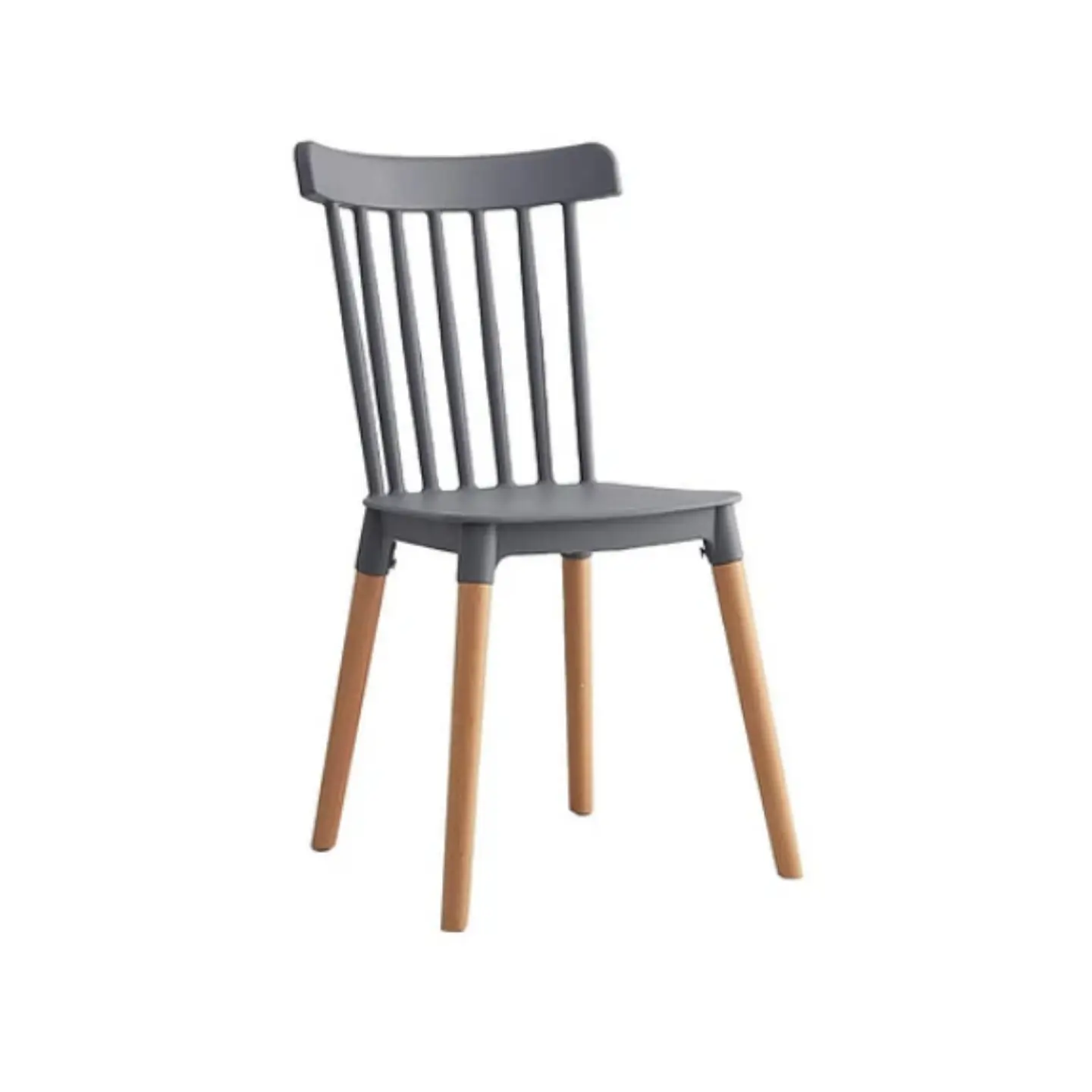 Silla Windsor de Polipropileno y Patas de Madera 4