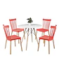 Comedor Redondo Melamina 4 Sillas Windsor – Mesa 120cm - Miniatura 16