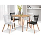 Comedor Cuadrado Melamina 4 Sillas Windsor – Mesa 80x80cm - Miniatura 1