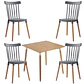 Comedor Cuadrado Melamina 4 Sillas Windsor – Mesa 80x80cm - Miniatura 3
