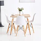 Comedor Cuadrado Melamina 4 Sillas Eames – Mesa 80x80cm - Miniatura 1