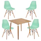 Comedor Cuadrado Melamina 4 Sillas Eames – Mesa 80x80cm - Miniatura 5