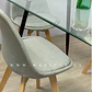 Comedor Rectangular Vidrio 4 Sillas Eames – Mesa 100cm - Miniatura 3