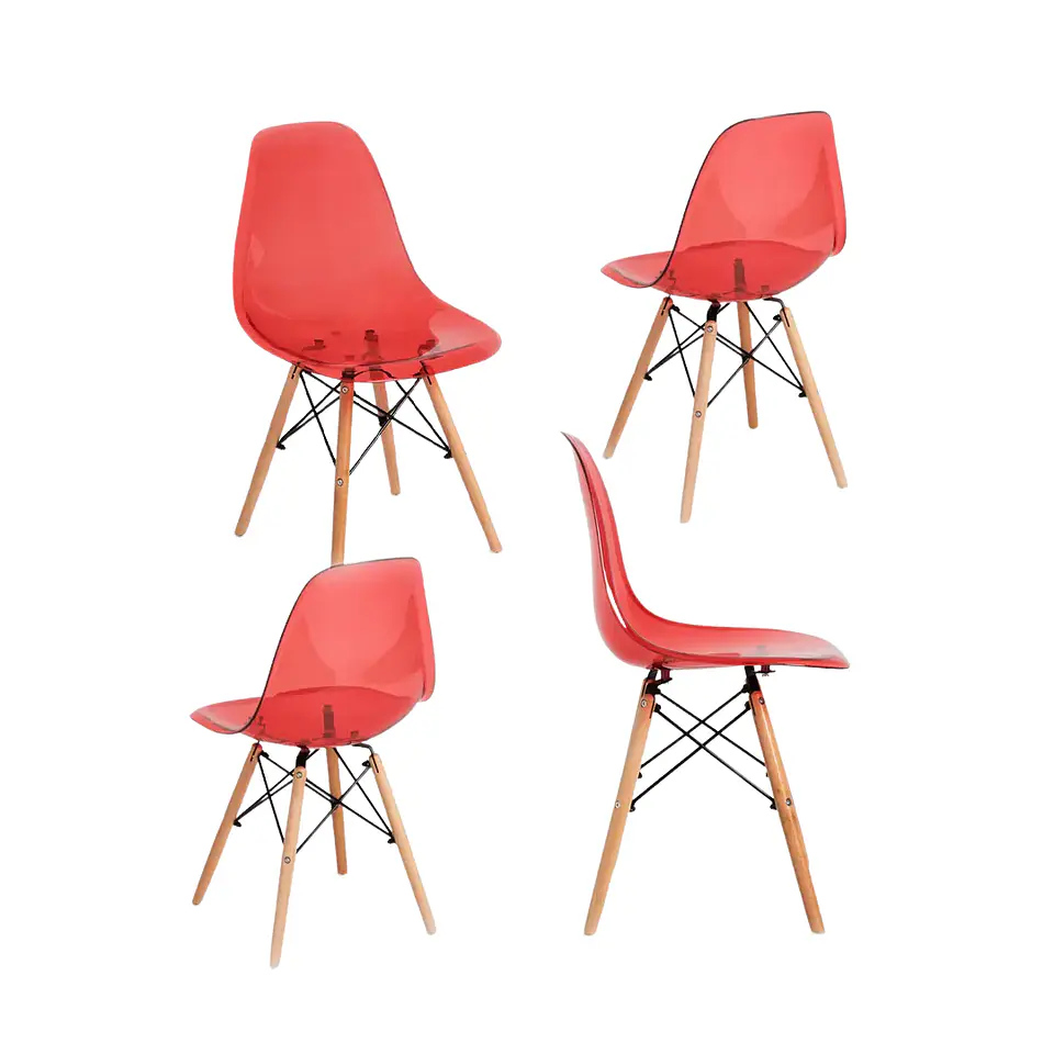 Silla Eames Policarbonato Transparente 3