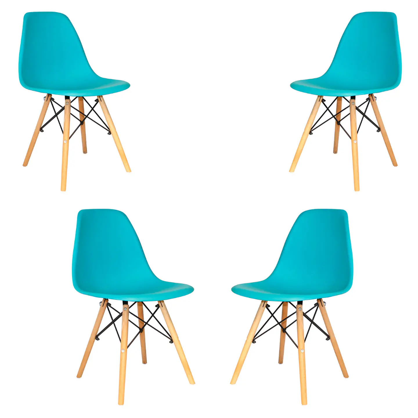 Pack Sillas Eames x4 9