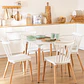 Mesa Cuadrada eames MDF + 4 Sillas Windsor- comedor 80cm - Miniatura 1
