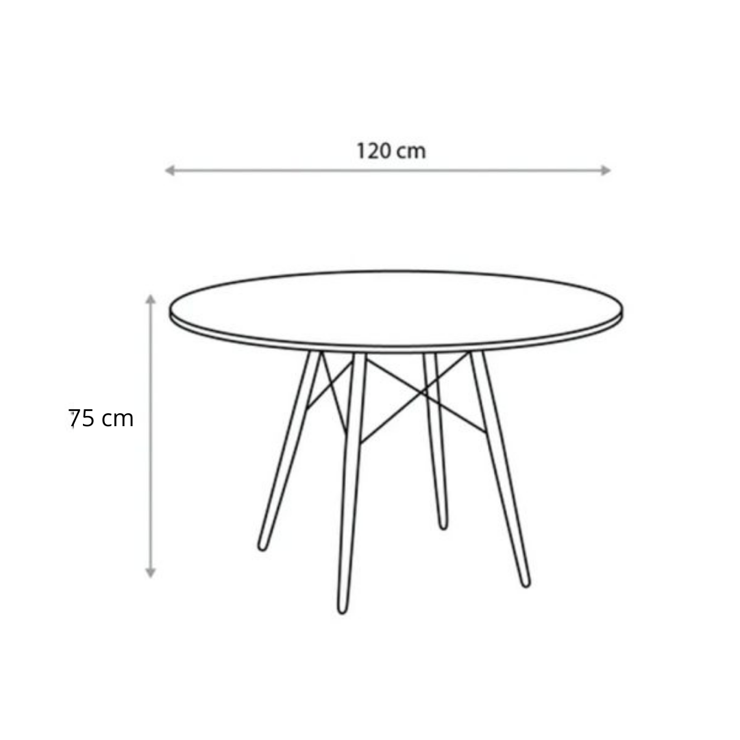 Mesa Eames 120 Cm
