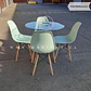 Comedor Redondo Madera 4 Sillas Eames – Mesa 120cm - Miniatura 4