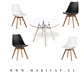 Comedor Redondo Vidrio 4 Sillas Tulip – Mesa 120cm - Miniatura 3