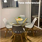 Comedor Redondo Vidrio 4 Sillas Tulip  - Miniatura 1