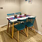 Comedor Rectangular Melamina 4 Sillas Windsor – Mesa 100cm - Miniatura 4