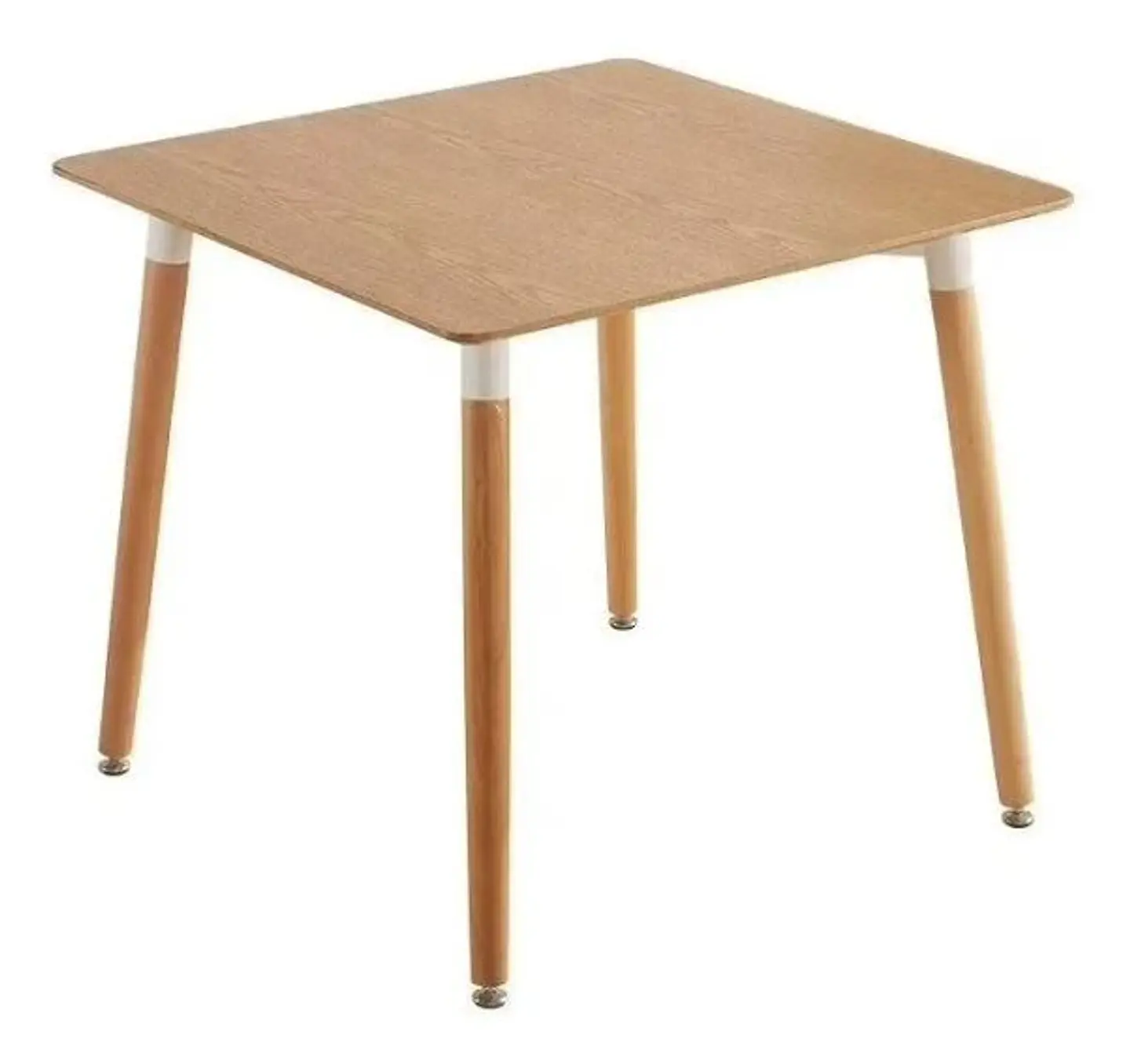 Mesa Cuadrada Eames Wood 80x80 comedor cafeteria restaurant 2
