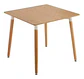 Mesa Cuadrada Eames Wood 80x80 comedor cafeteria restaurant - Miniatura 2