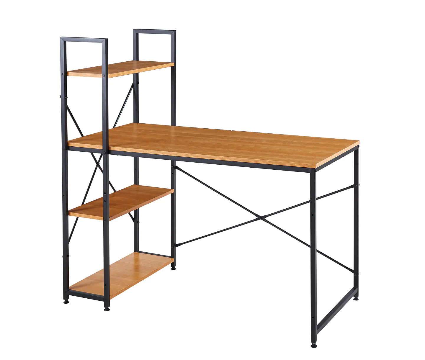 Escritorio para Oficina y Home Office MDF Metal con Repisas España 2