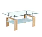 Mesa Centro Rectangular de Vidrio wood - Miniatura 1