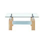 Mesa Centro Rectangular de Vidrio wood - Miniatura 4