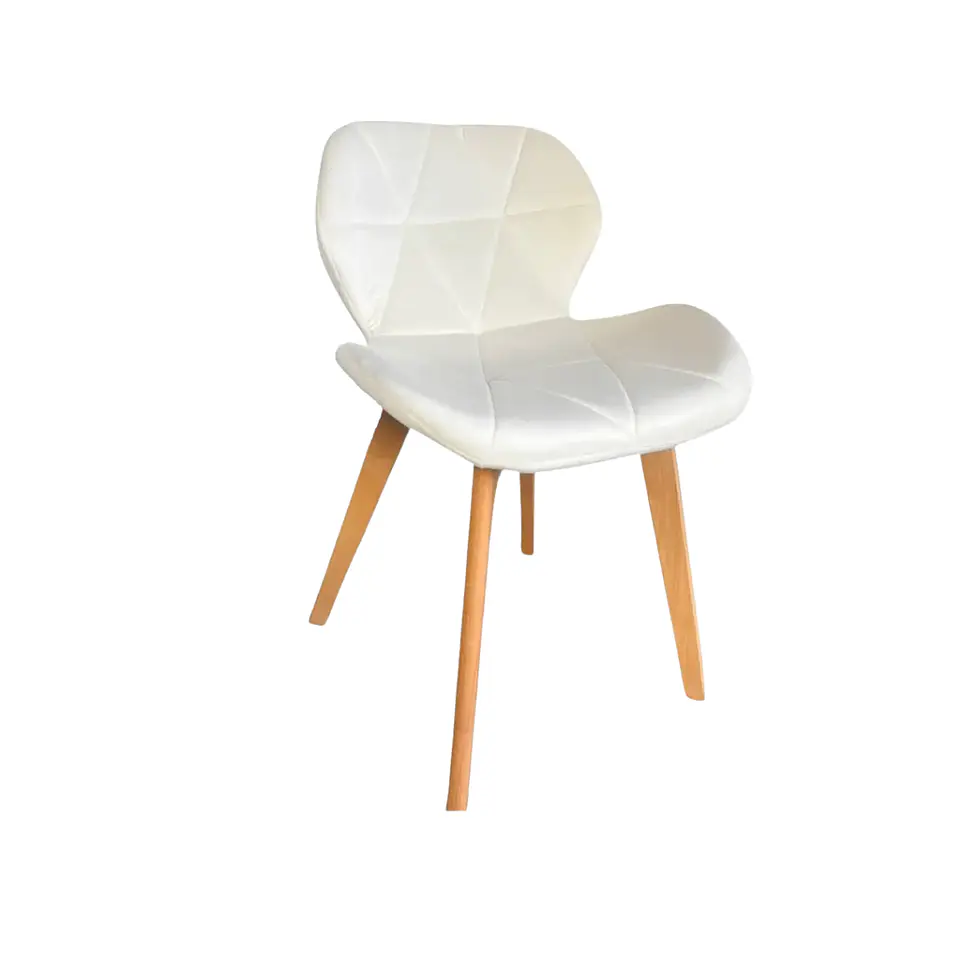 Silla Mariposa de Velvet con Base de Madera de Haya  7