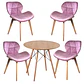Mesa Eames Wood Redonda Melamina +4 Sillas Mariposa – Comedor  - Miniatura 10