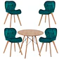 Mesa Eames Wood Redonda Melamina +4 Sillas Mariposa – Comedor  - Miniatura 11