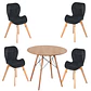 Mesa Eames Wood Redonda Melamina +4 Sillas Mariposa – Comedor  - Miniatura 12