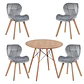 Mesa Eames Wood Redonda Melamina +4 Sillas Mariposa – Comedor  - Miniatura 9