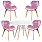 Comedor Redondo Melamina 4 Sillas Mariposa – Mesa 80cm - Miniatura 5