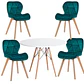 Comedor Redondo Melamina 4 Sillas Mariposa – Mesa 80cm - Miniatura 4
