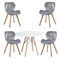 Comedor Redondo Melamina 4 Sillas Mariposa – Mesa 80cm - Miniatura 7