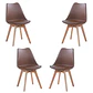 Pack 4 Sillas Tulip Asiento Polipropileno Cojín Eco Cuero  - Miniatura 9