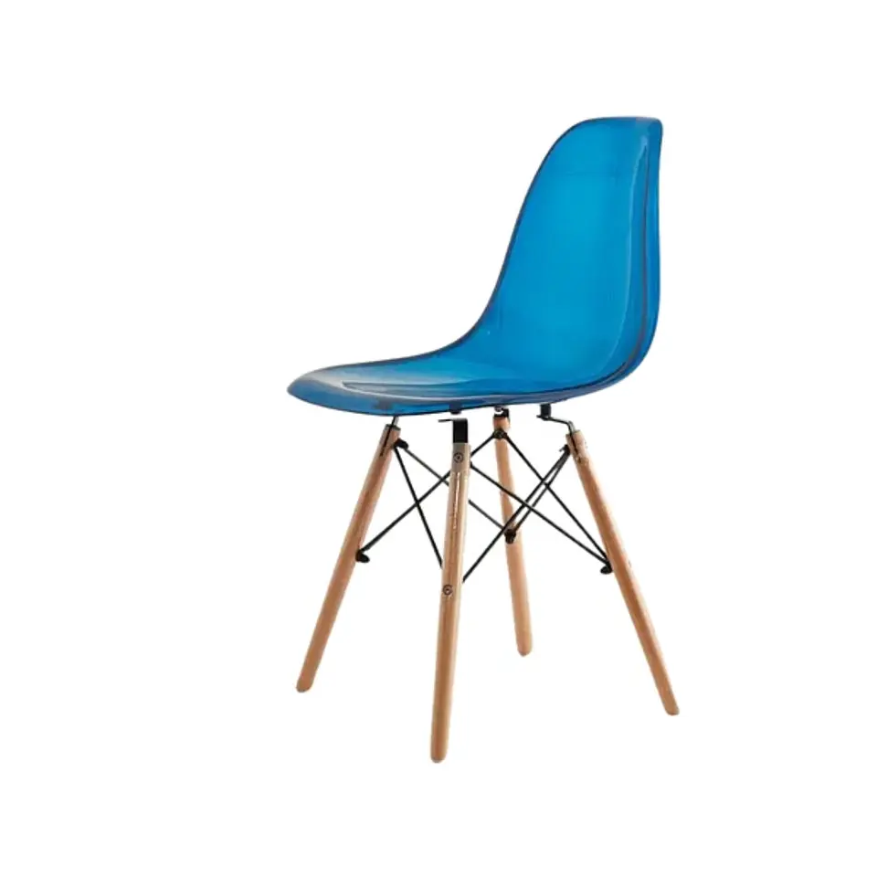 Silla Eames Policarbonato Transparente Amarillo 3