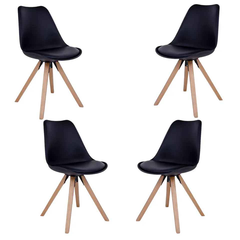 Pack 4 Sillas Elegant Eco Cuero  4
