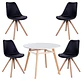 Mesa Eames Nordic MDF Redonda +4 Sillas Nordic – Comedor  - Miniatura 6