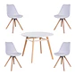 Mesa Eames Nordic MDF Redonda +4 Sillas Nordic – Comedor  - Miniatura 10