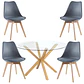 Comedor Redondo Vidrio 4 Sillas Tulip  - Miniatura 7