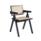 Silla Sitial Chandigarh Madera Rattan - Miniatura 2