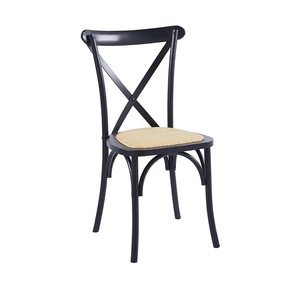 Silla Crossback Madera Rattan 3