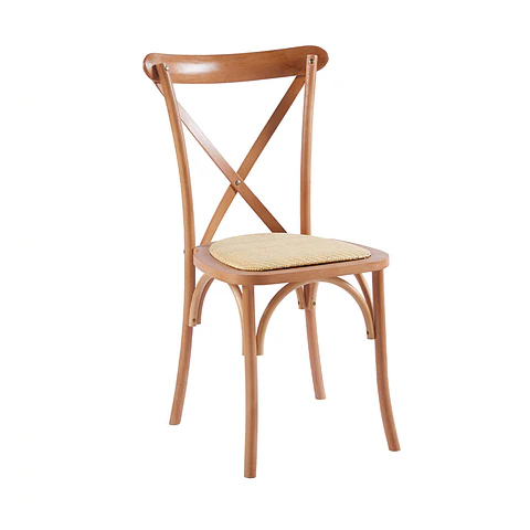 Silla Crossback Madera Rattan