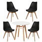 Comedor Redondo Vidrio 4 Sillas Tulip Nordic – Mesa 80cm - Miniatura 22