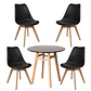 Comedor Redondo Vidrio 4 Sillas Tulip Nordic – Mesa 80cm - Miniatura 12