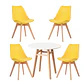 Comedor Redondo Vidrio 4 Sillas Tulip Nordic – Mesa 80cm - Miniatura 9