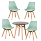 Comedor Redondo Vidrio 4 Sillas Tulip Nordic – Mesa 80cm - Miniatura 18