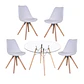 Comedor Redondo Vidrio 4 Sillas Nordic – Mesa 80cm - Miniatura 2