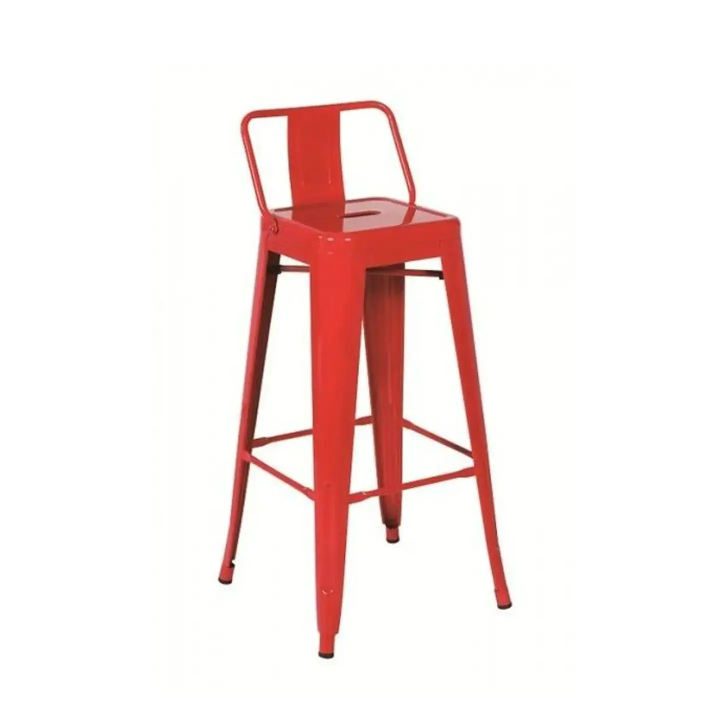 Taburete Bar Bajo Tolix Metal Negro 64cm 3