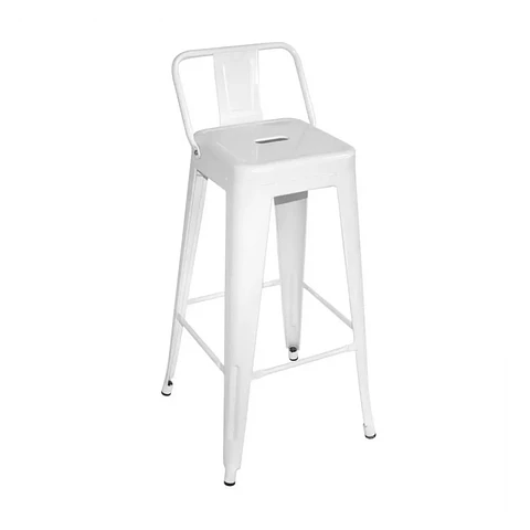Taburete Bar Bajo Tolix Metal Negro 64cm