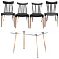 Comedor Rectangular Vidrio 4 Sillas Eames – Mesa 100cm - Miniatura 2