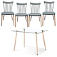 Comedor Rectangular Vidrio 4 Sillas Eames – Mesa 100cm - Miniatura 3