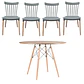Comedor Redondo Madera 4 Sillas Windsor – Mesa 120cm - Miniatura 5