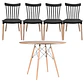 Comedor Redondo Madera 4 Sillas Windsor – Mesa 120cm - Miniatura 6