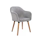 Sitial Diamante Velvet Wood- living comedor recepcion - Miniatura 3